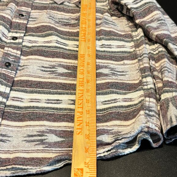 Moon Shine Spirit Brad Paisley Western Aztec Button Snap Shirt Men’s M Cotton - Picture 5 of 6